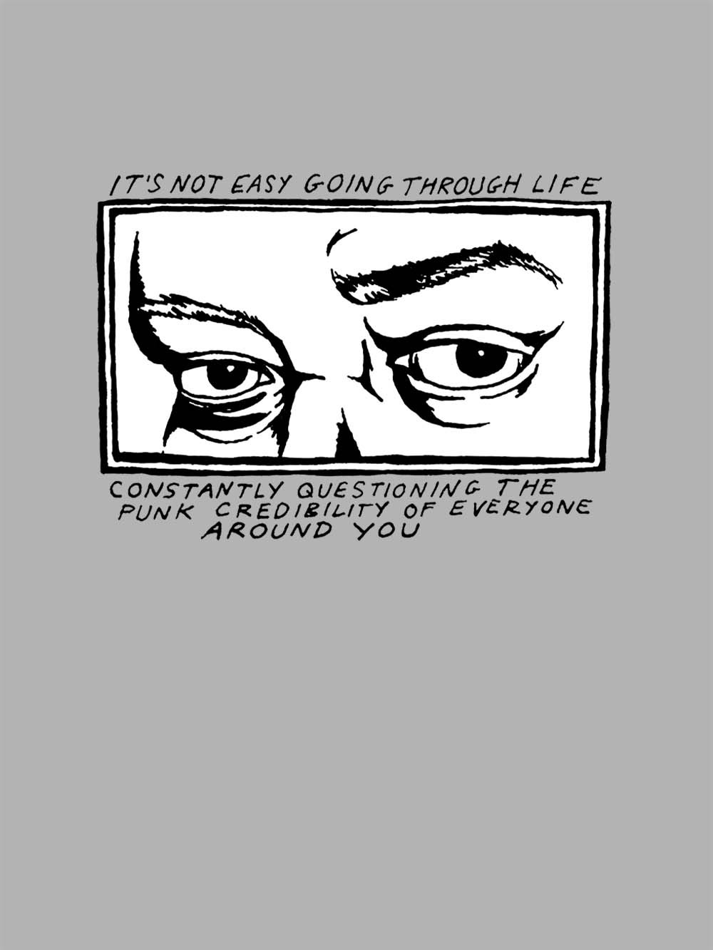 Questioning Punk Credibility Washed Tshirt