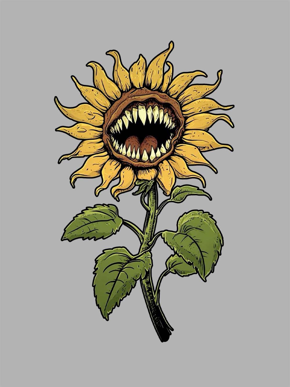 Venomous Sunflower Washed Tshirt