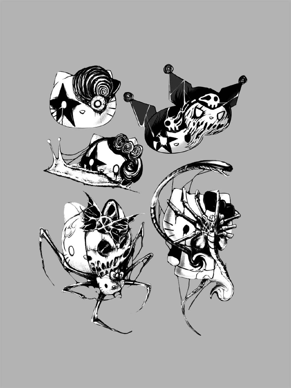 Macabre Creatures Washed Tshirt