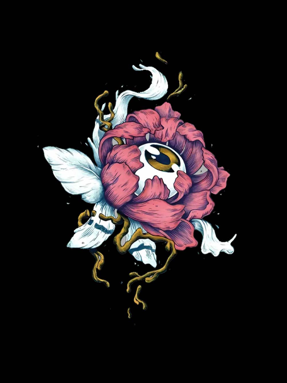 Floral Eye Fusion Washed Tank Top