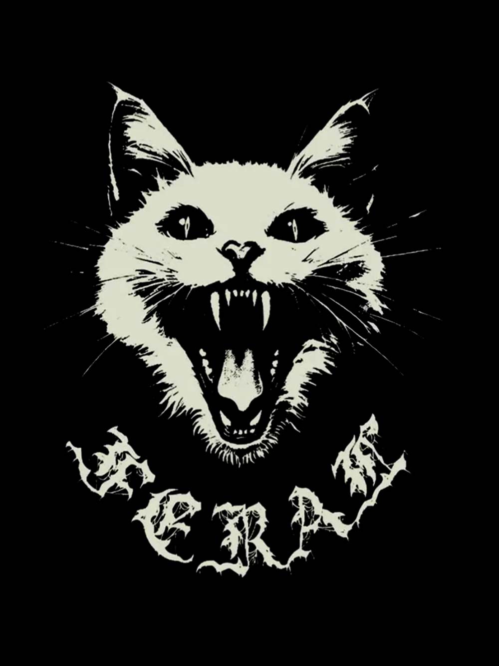 Feral White Cat Washed Tank Top