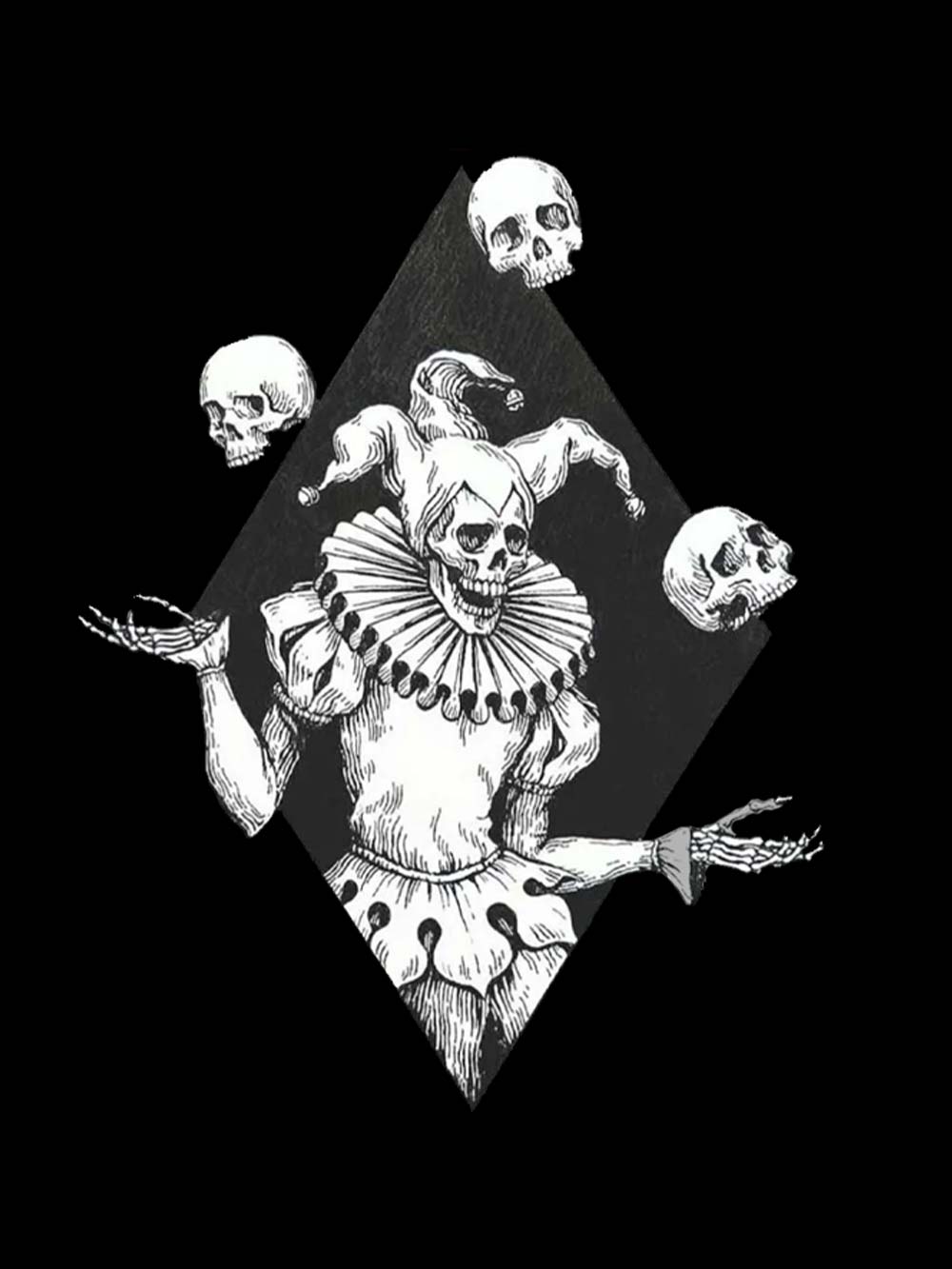 Jester Of Death Washed Tank Top