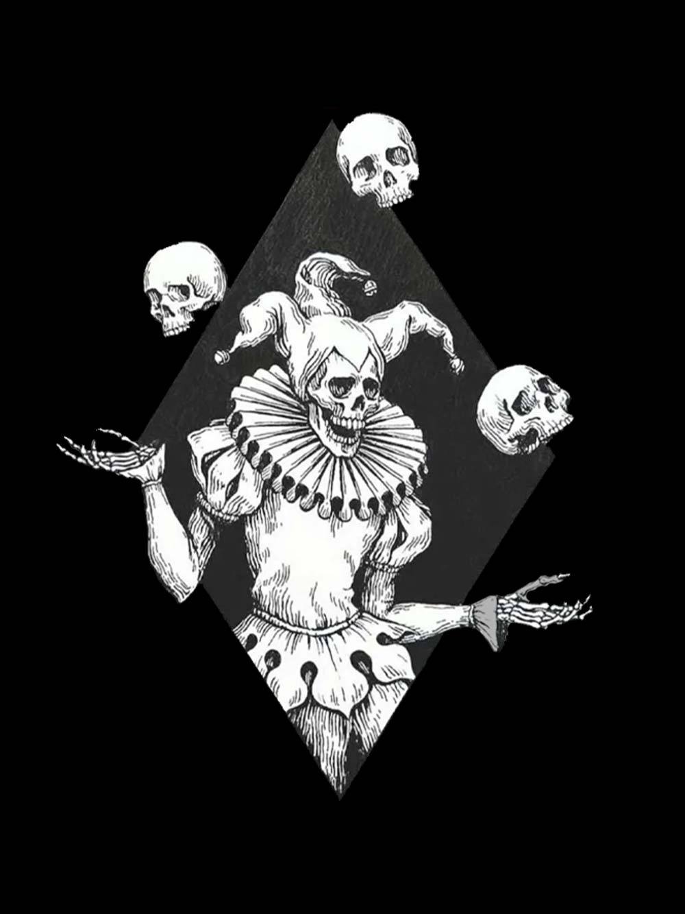 Jester Of Death Washed Tank Top