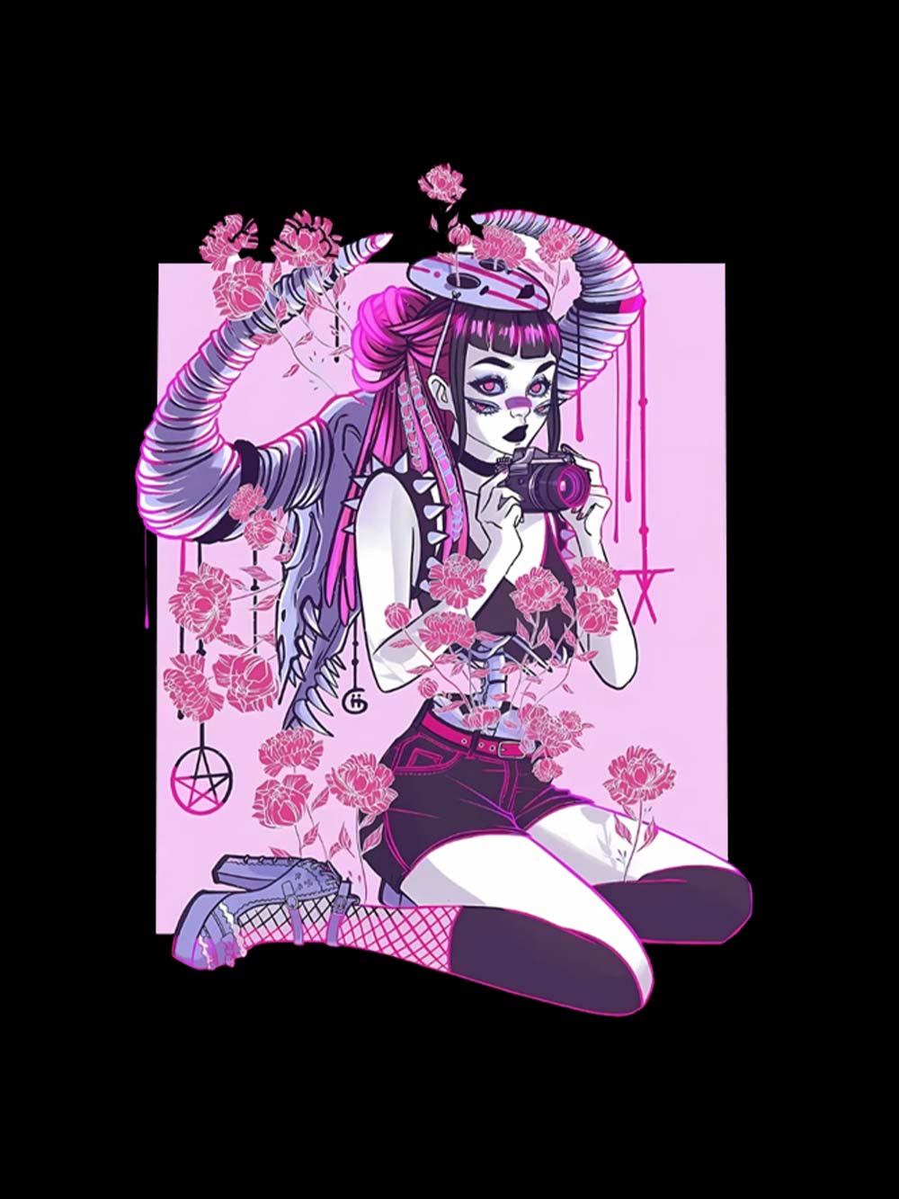 Enigmatic Girl Washed Tank Top