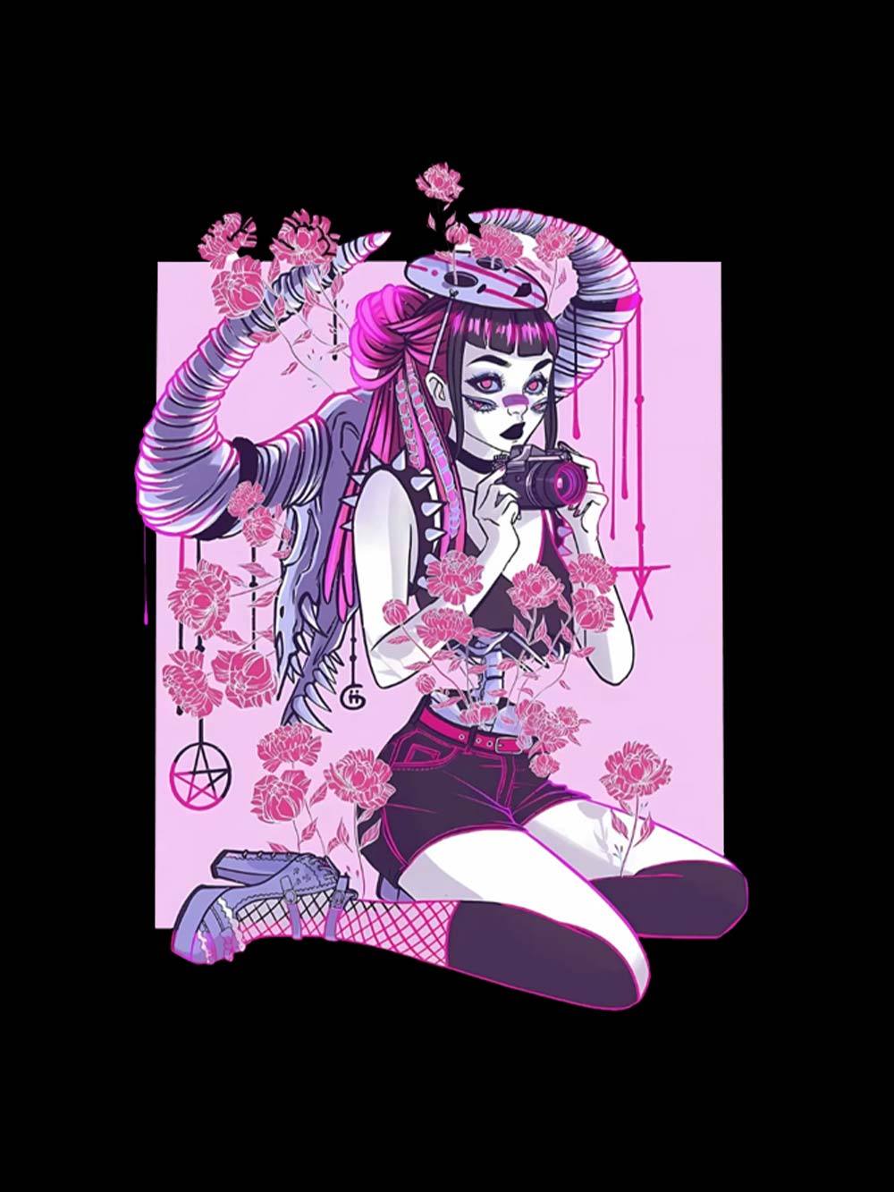 Enigmatic Girl Washed Tank Top