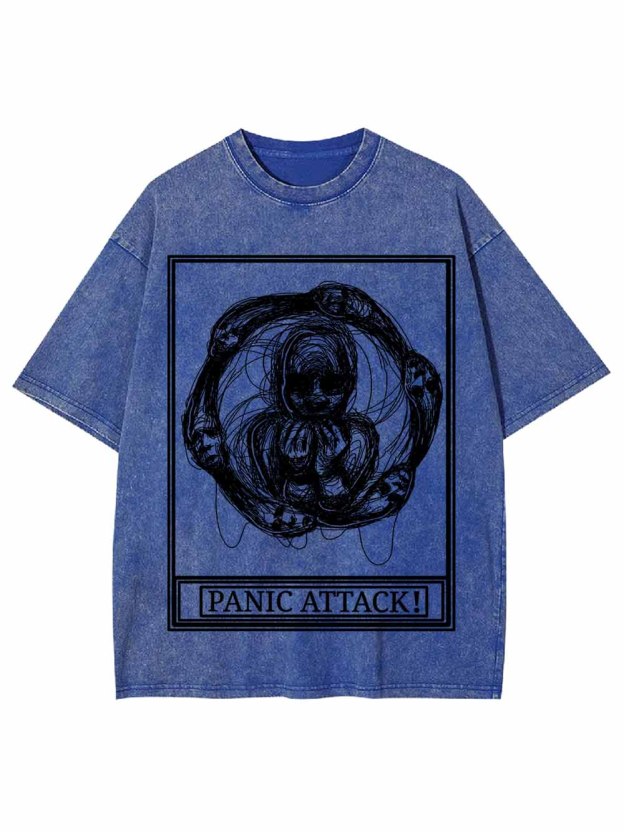 PANIC ATTACK WASHED TSHIRT