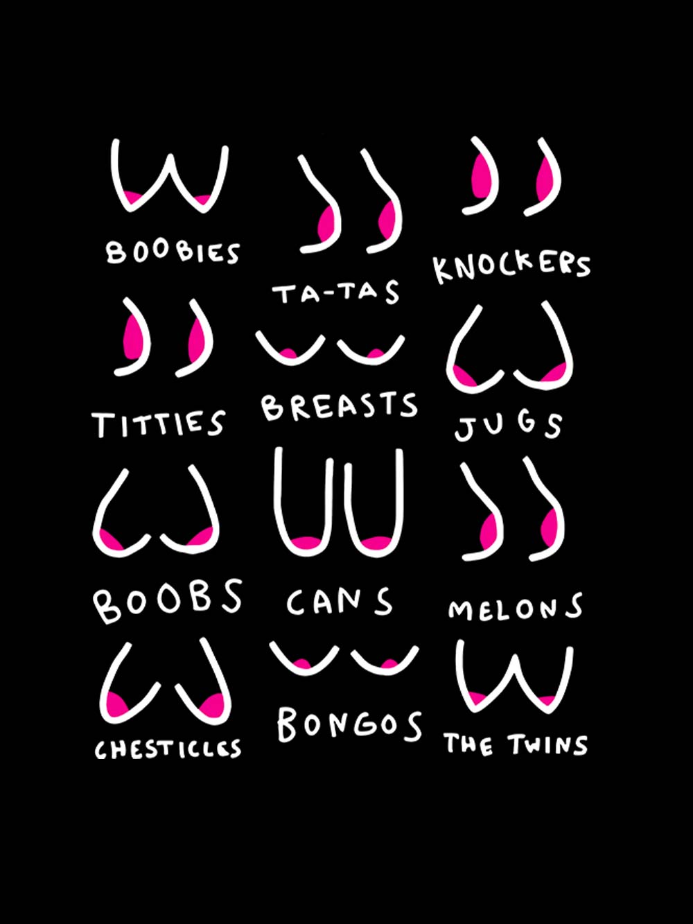 Breasts Slang Washed Tank Top