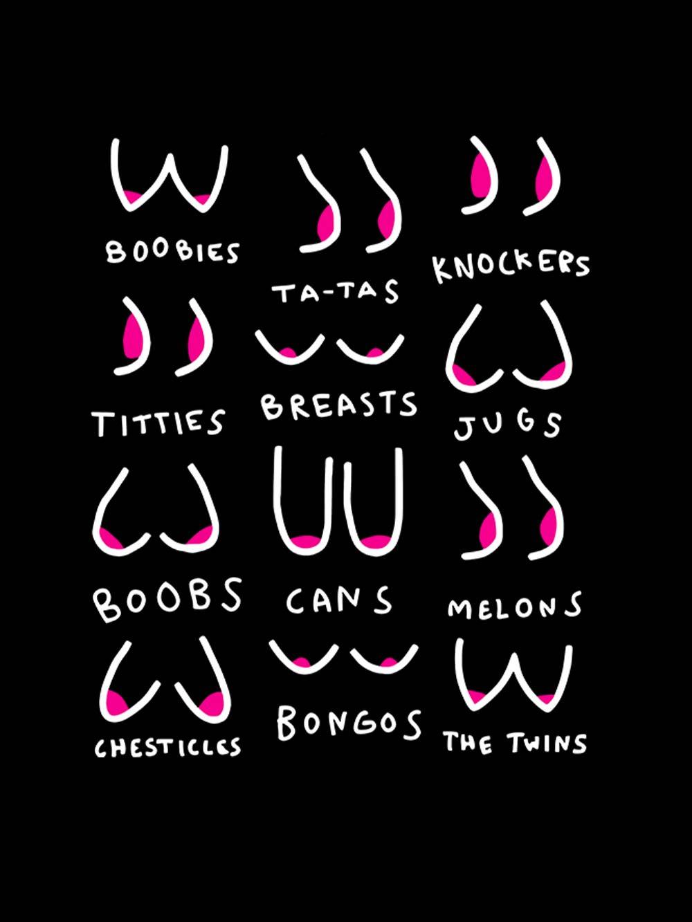 Breasts Slang Washed Tank Top