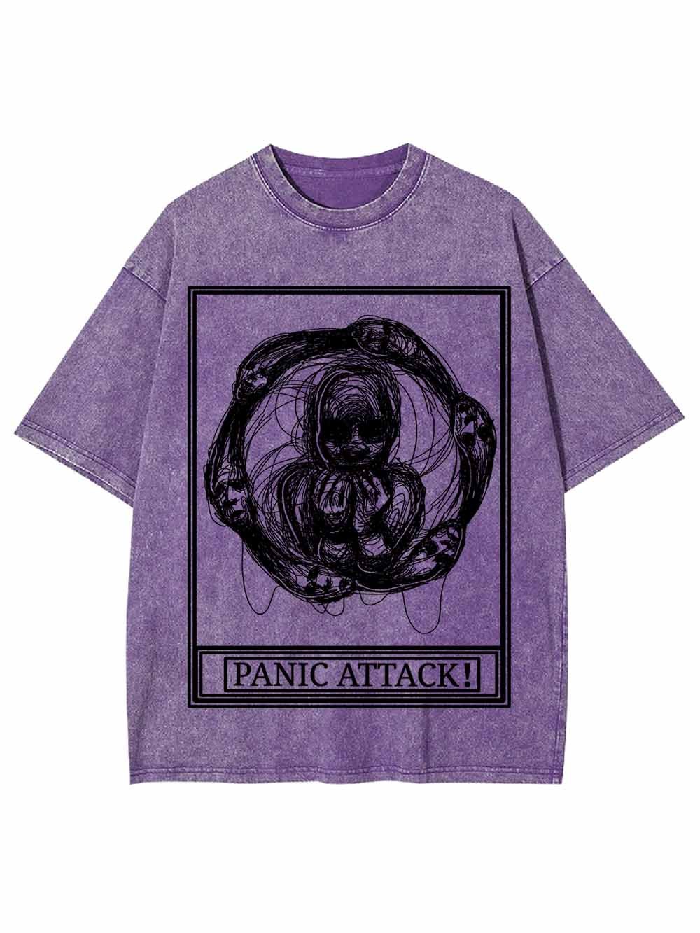 PANIC ATTACK WASHED TSHIRT
