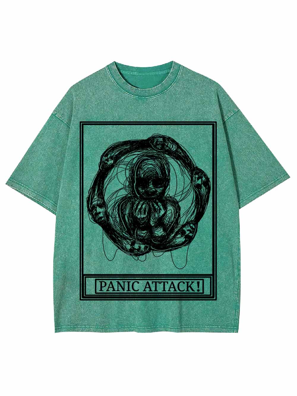 PANIC ATTACK WASHED TSHIRT