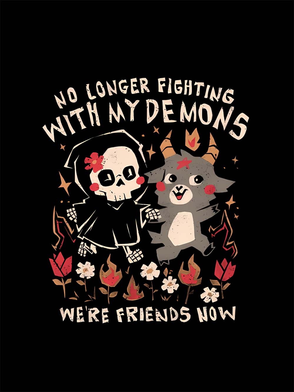 Friends with My Demons Washed Tshirt