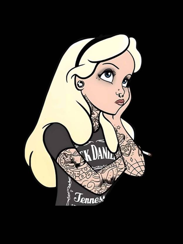 Tattooed Girl Washed Tank Top