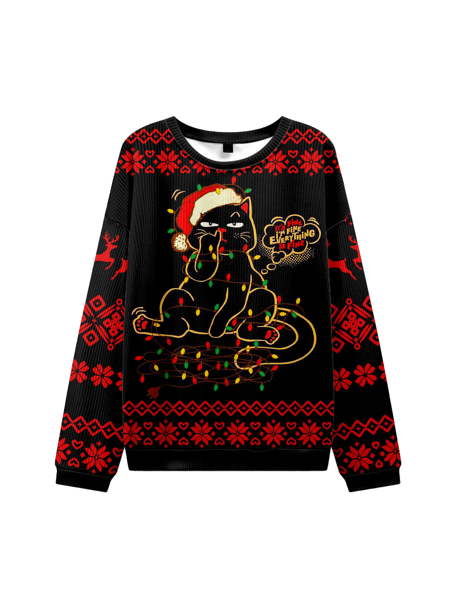 IT'M FINE UGLY CHRISTMAS SWEATSHIRT