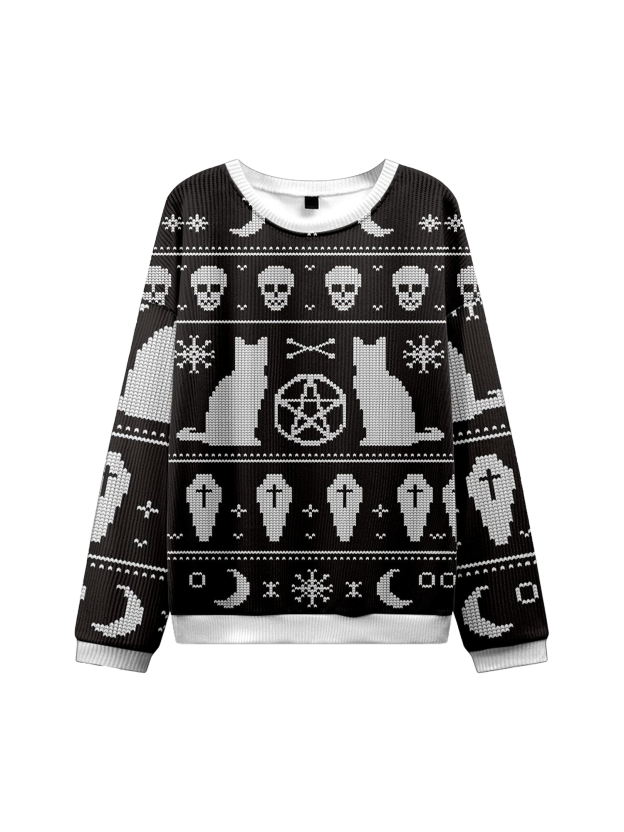 CATTTT UGLY CHRISTMAS SWEATSHIRT