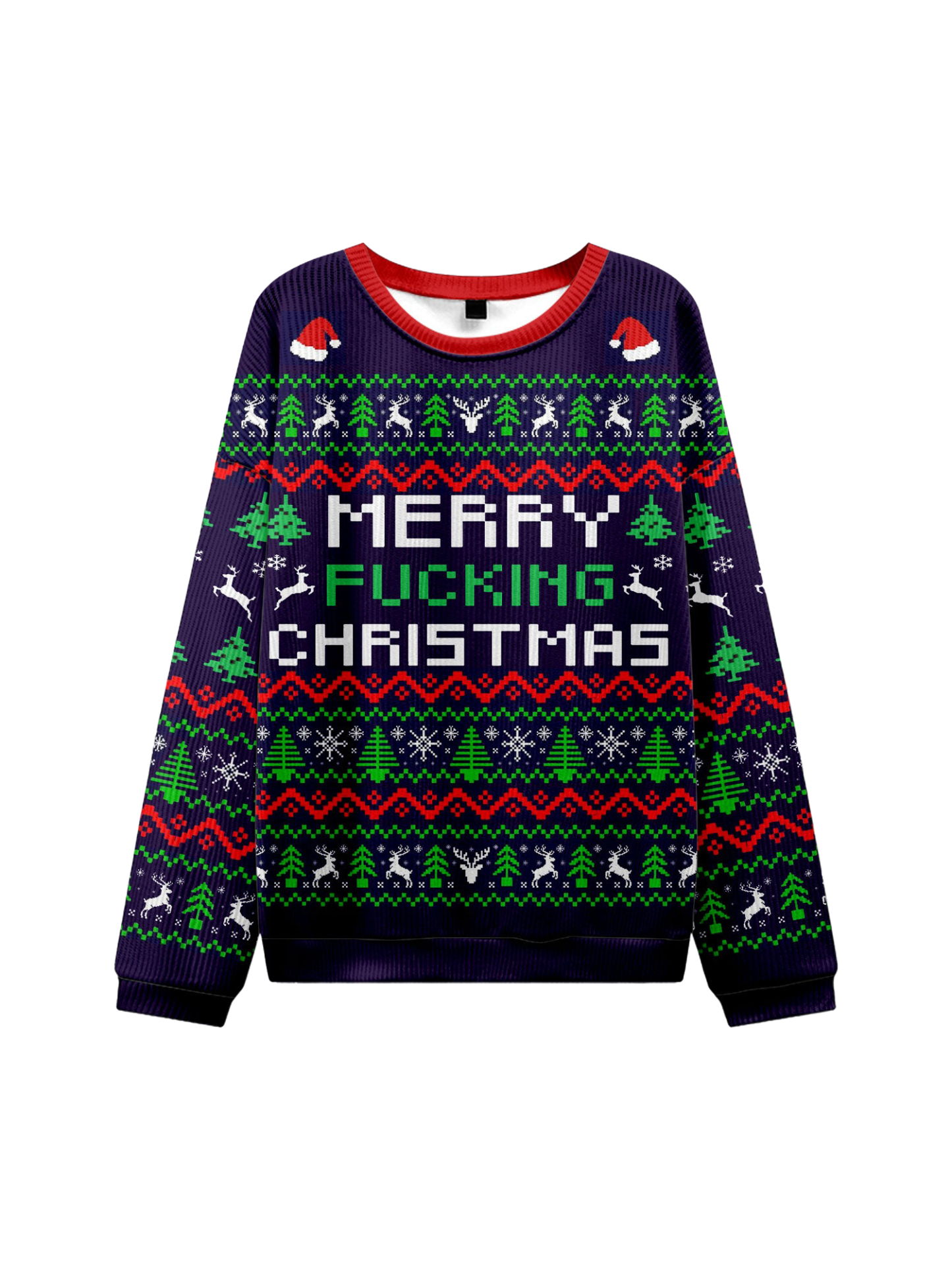 MERRY F** CHRISTMAS UGLY CHRISTMAS SWEATSHIRT-ClassyOutlaw Sale