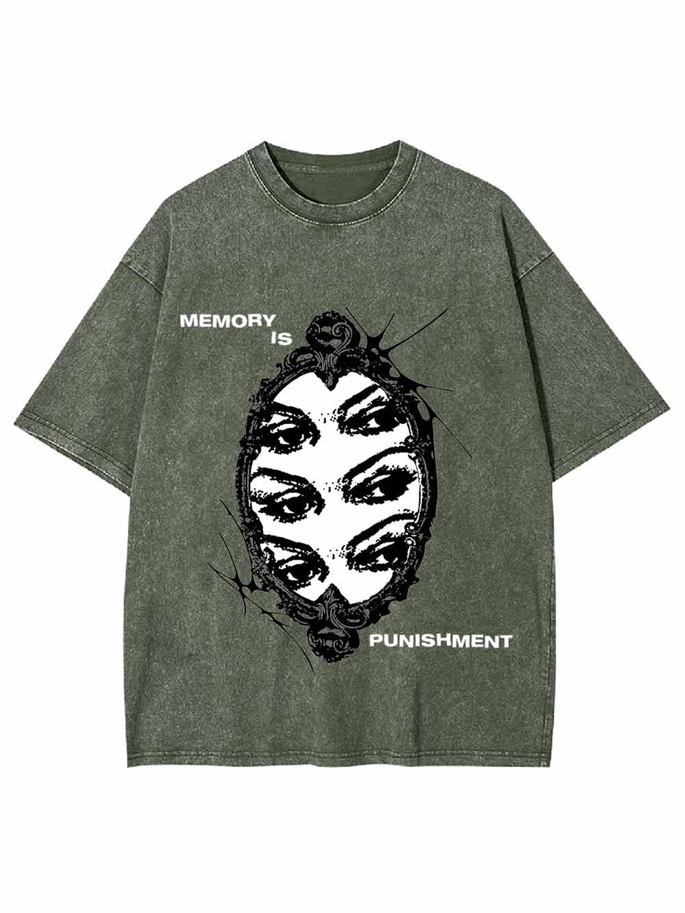 MEMORY IS PUNISHMENT WASHED TSHIRT