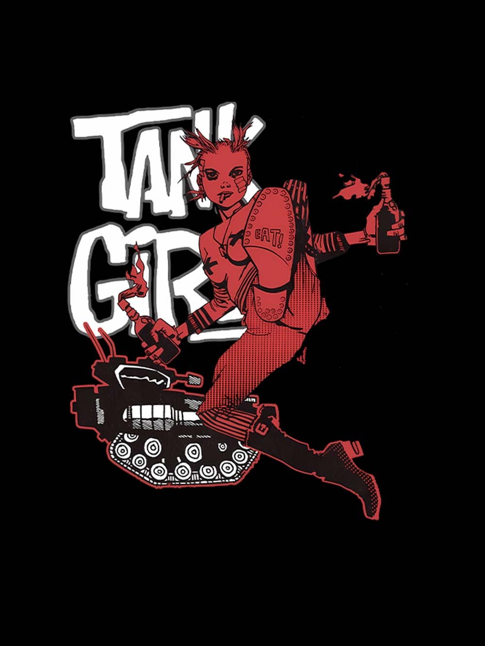 TANK GIRL Washed Tank Top
