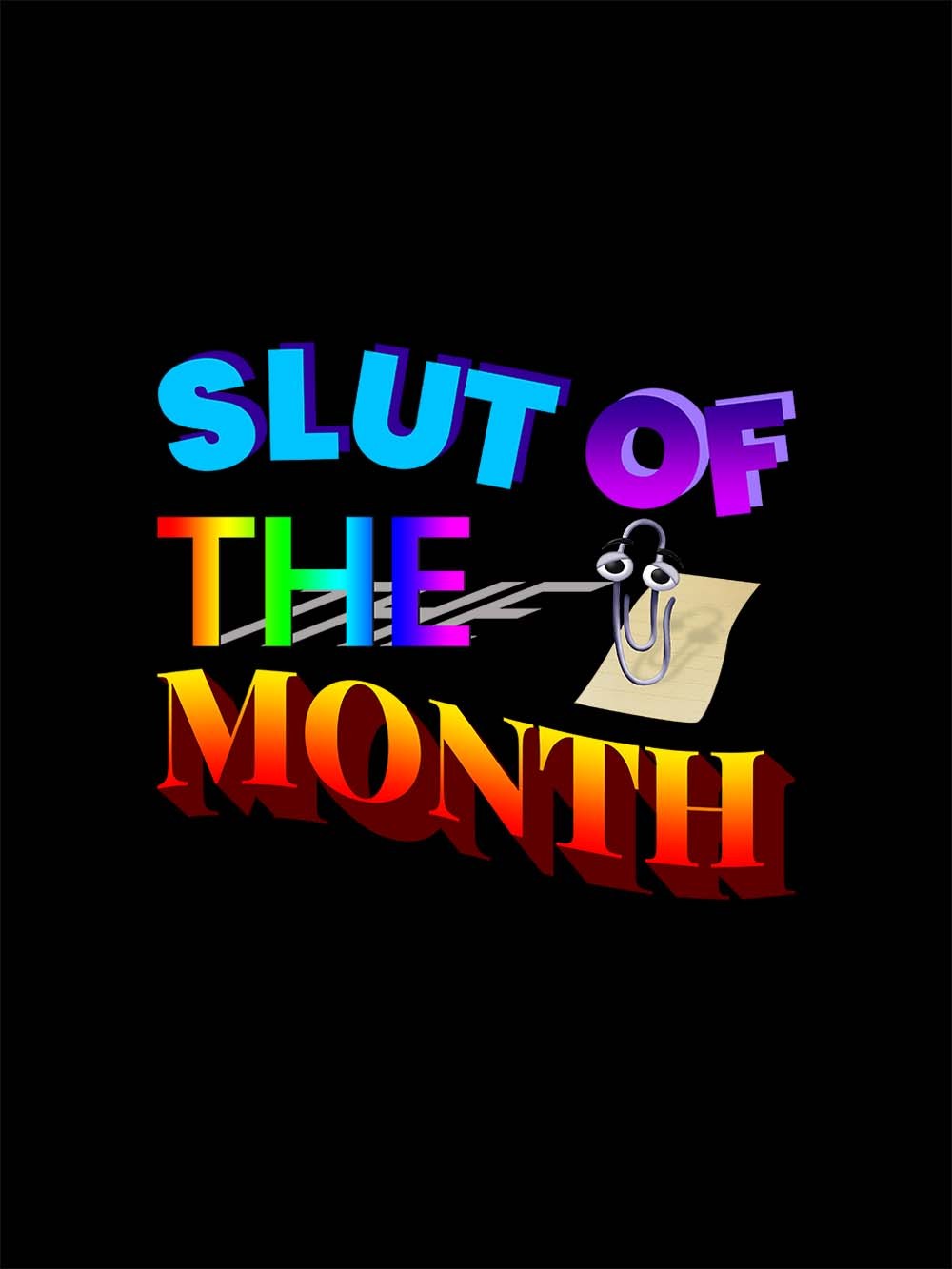 Slut Of The Month Washed Tshirt