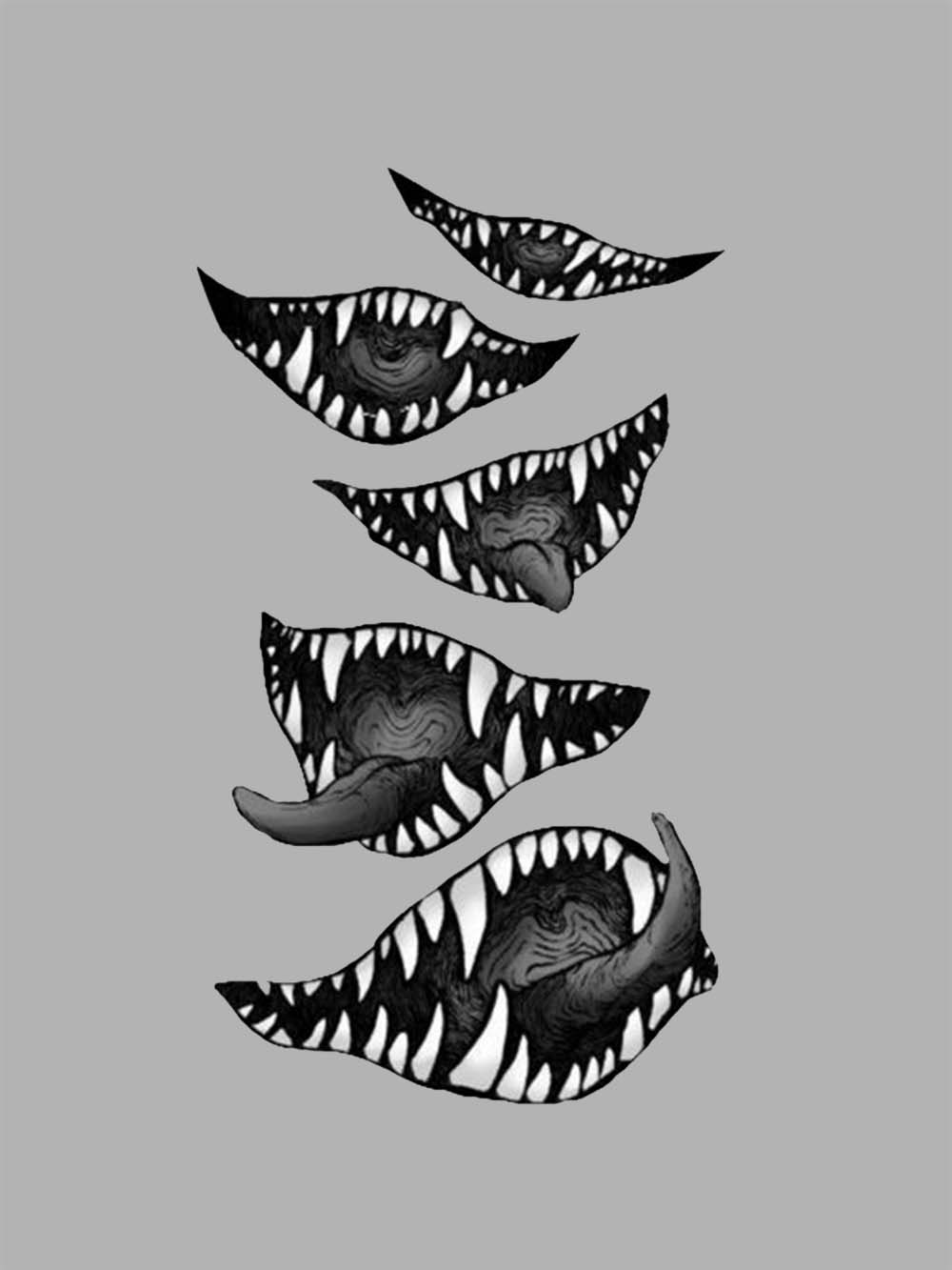 Monstrous Grins Washed Tshirt