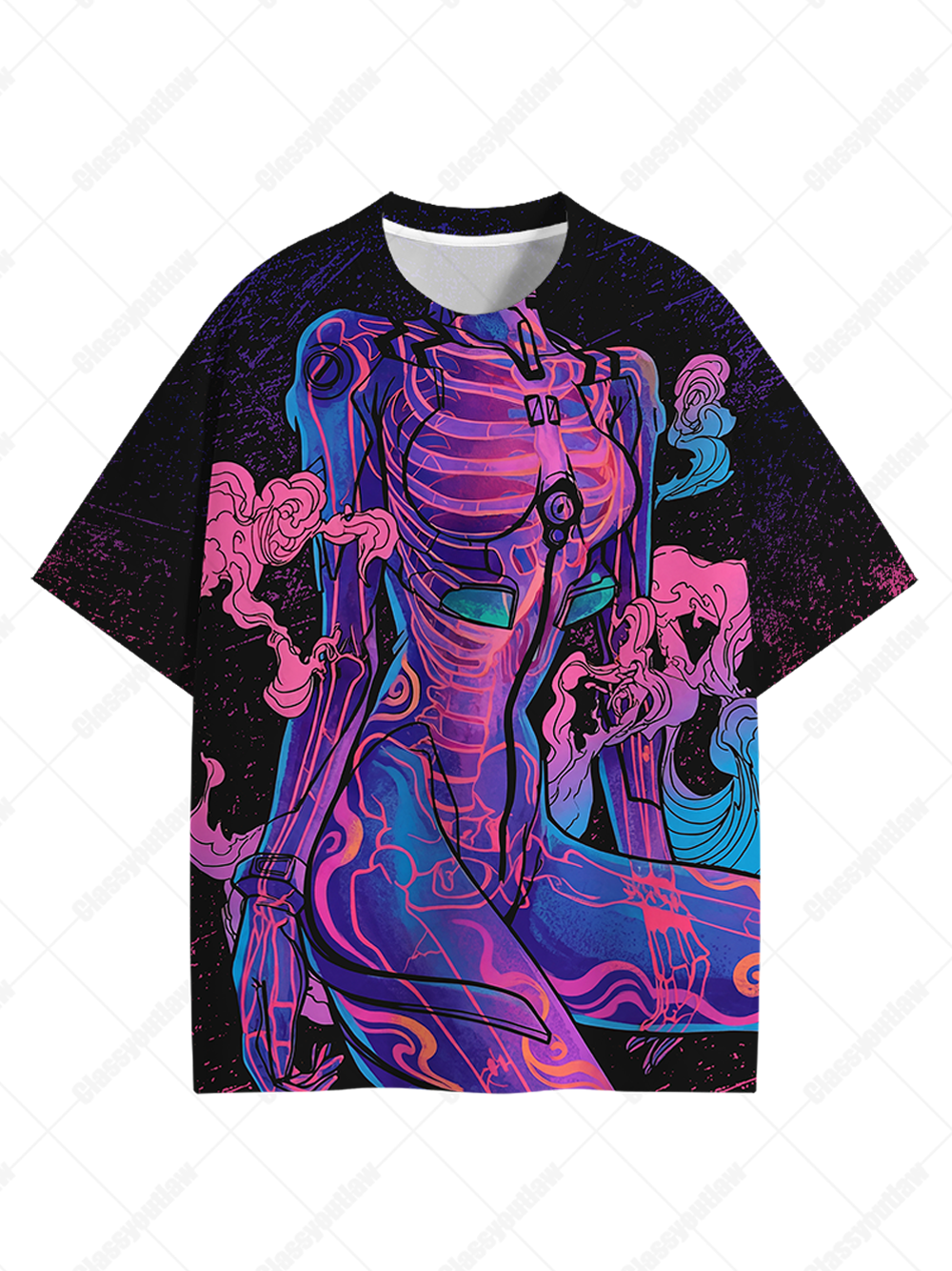 Illusory body Pleasure Eco Oversized Graphic Tees-ClassyOutlaw Sale