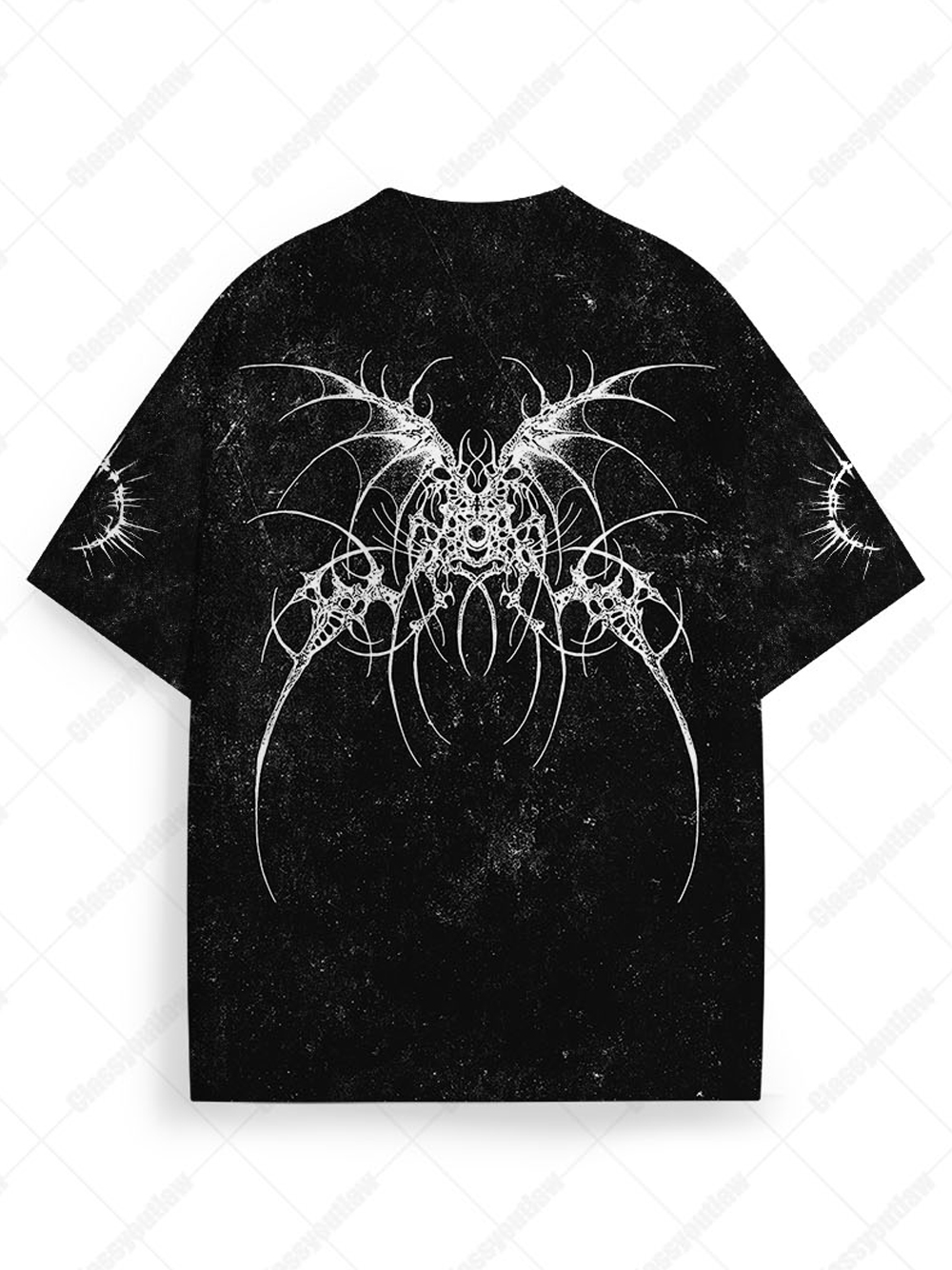 Skeleton Angel Eco Oversized Graphic Tees