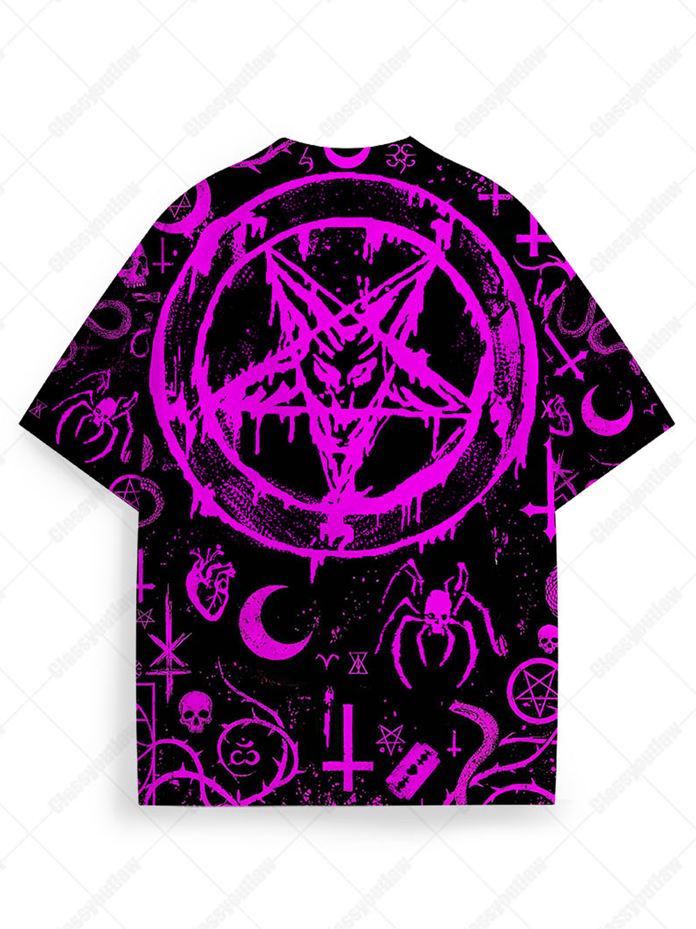 Infernal Enchantress Eco Oversized Graphic Tees