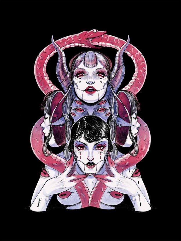 Serpent Siren Washed Tshirt