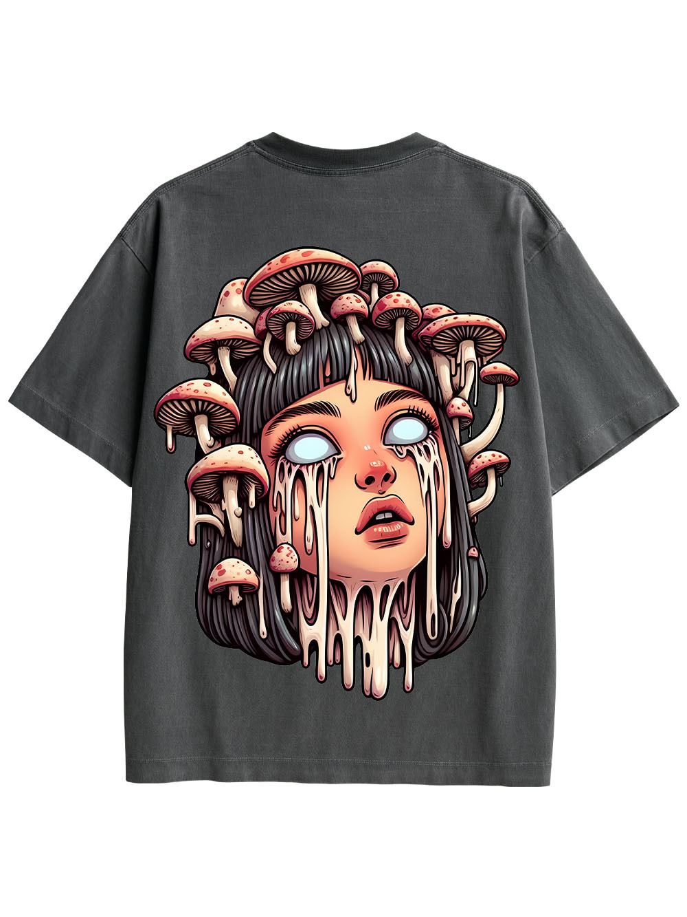 MELTING GIRL DOUBLE SIDED PRINT WASHED TSHIRT