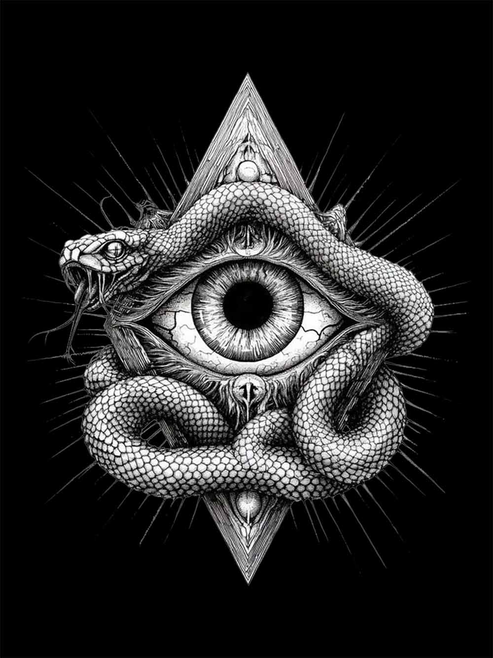 Serpent Eye Washed Tshirt