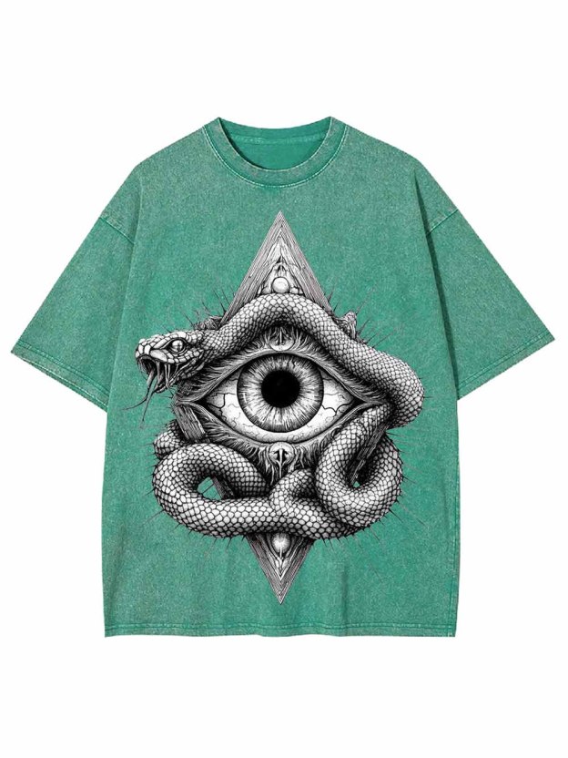 Serpent Eye Washed Tshirt