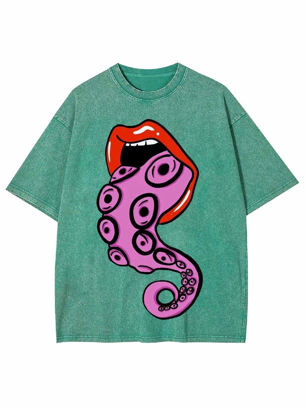 Octopus Tongue Washed Tshirt