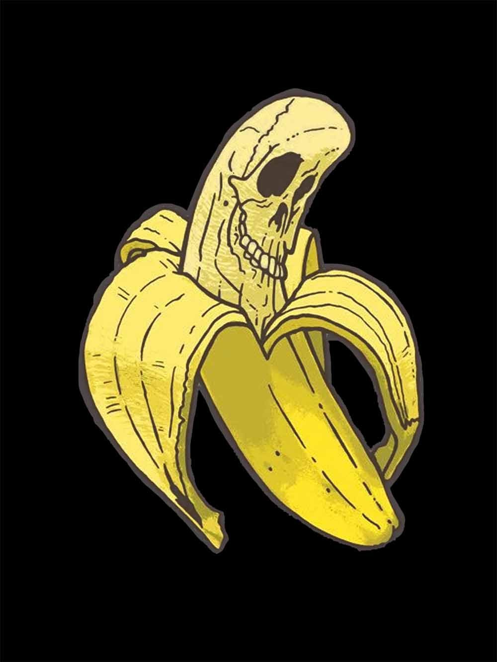 Banana Skull Washed Tshirt