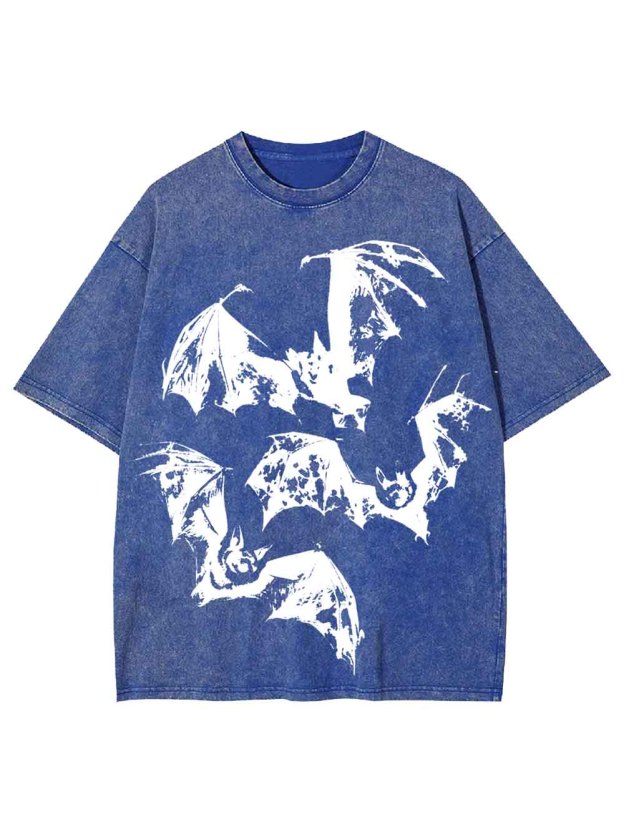 Flying Bats Washed Tshirt