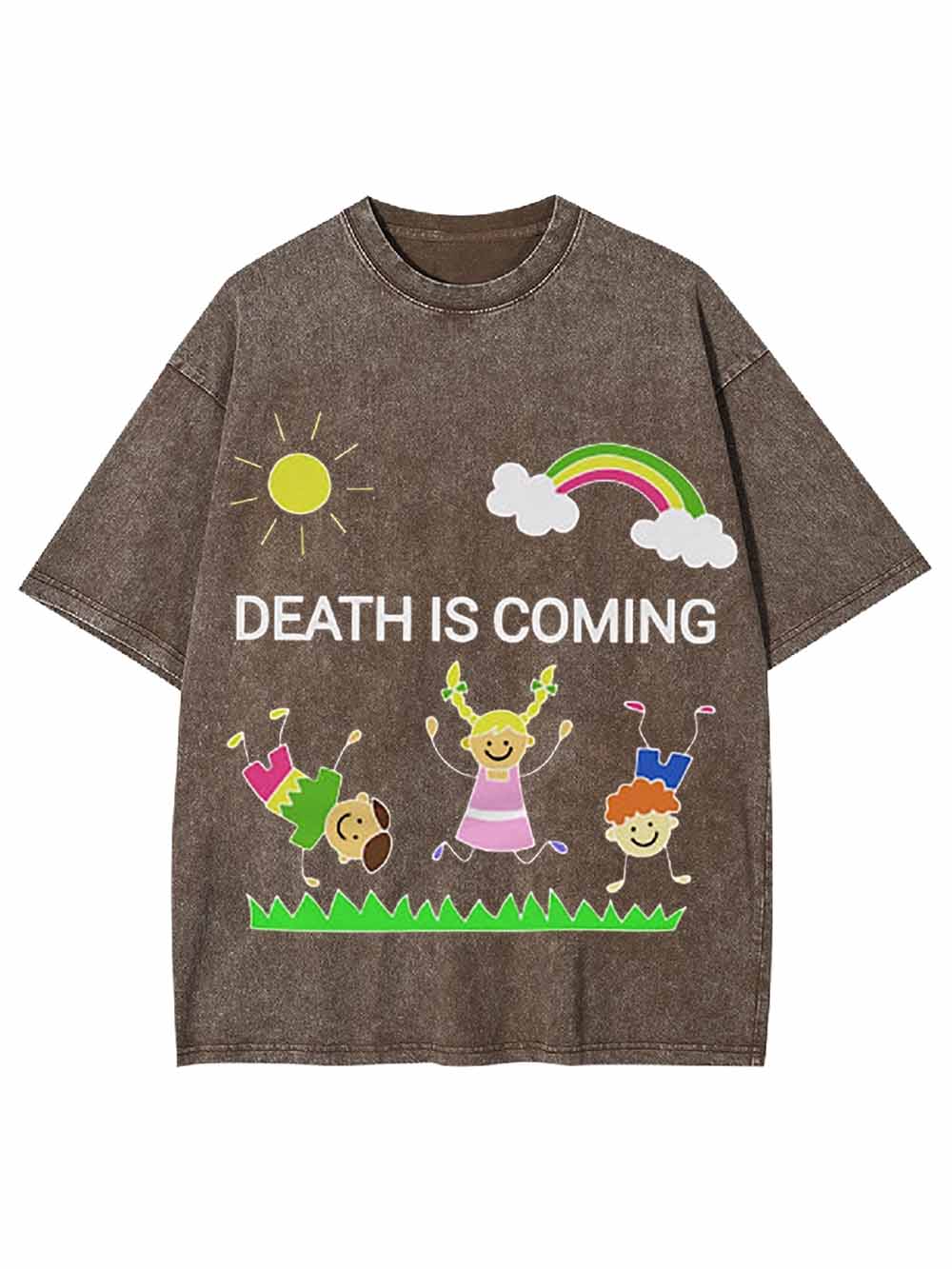 Death Is Coming Washed Tshirt