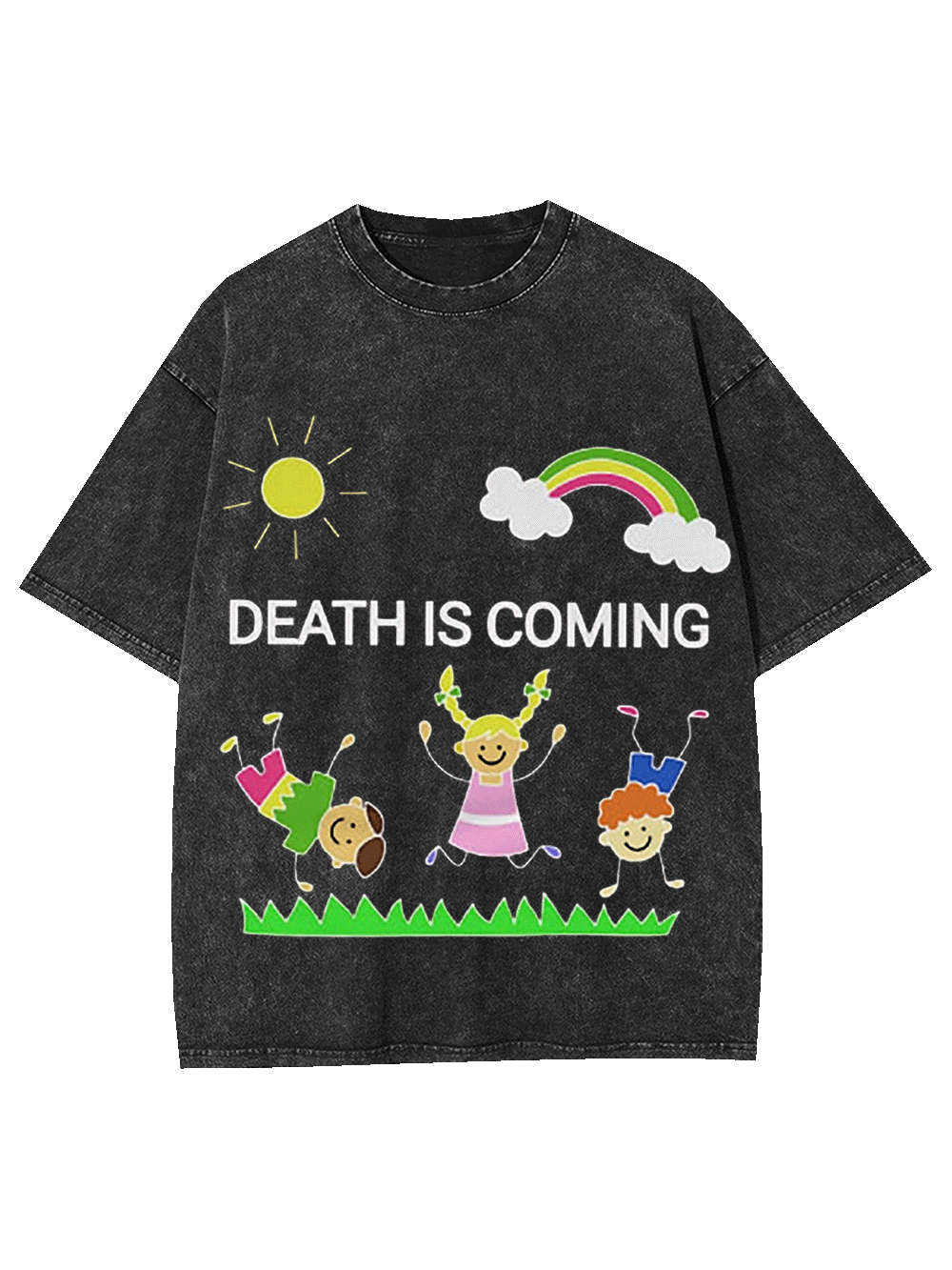 Death Is Coming Washed Tshirt