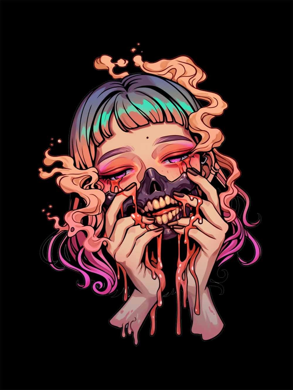 Masked Melancholy Washed Tshirt