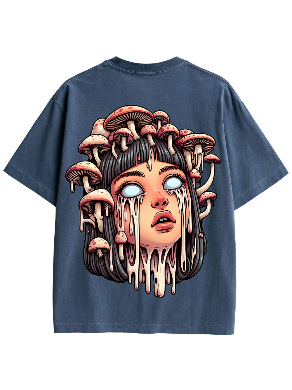 MELTING GIRL DOUBLE SIDED PRINT WASHED TSHIRT