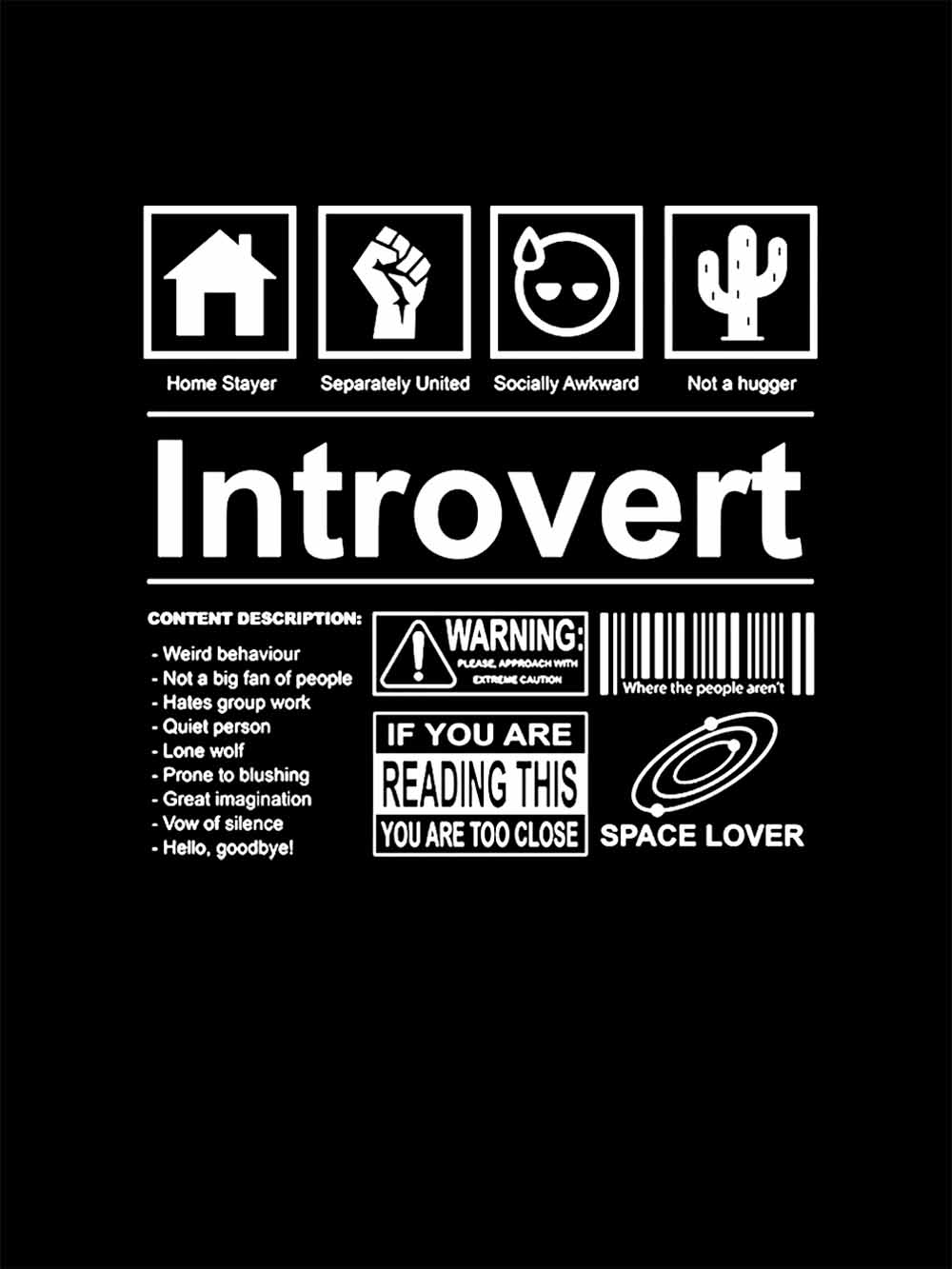 Introvert Washed Tshirt
