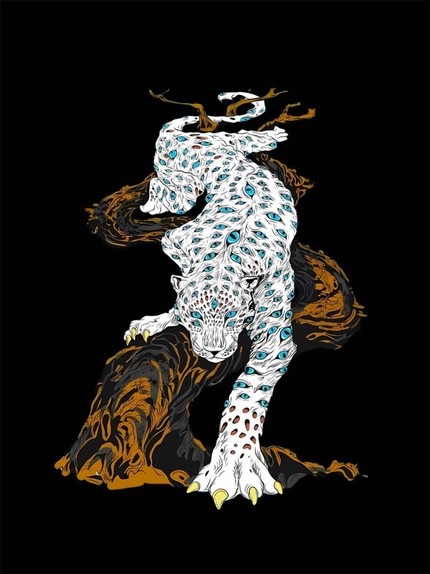 Eyes Of A Leopard Washed Tshirt