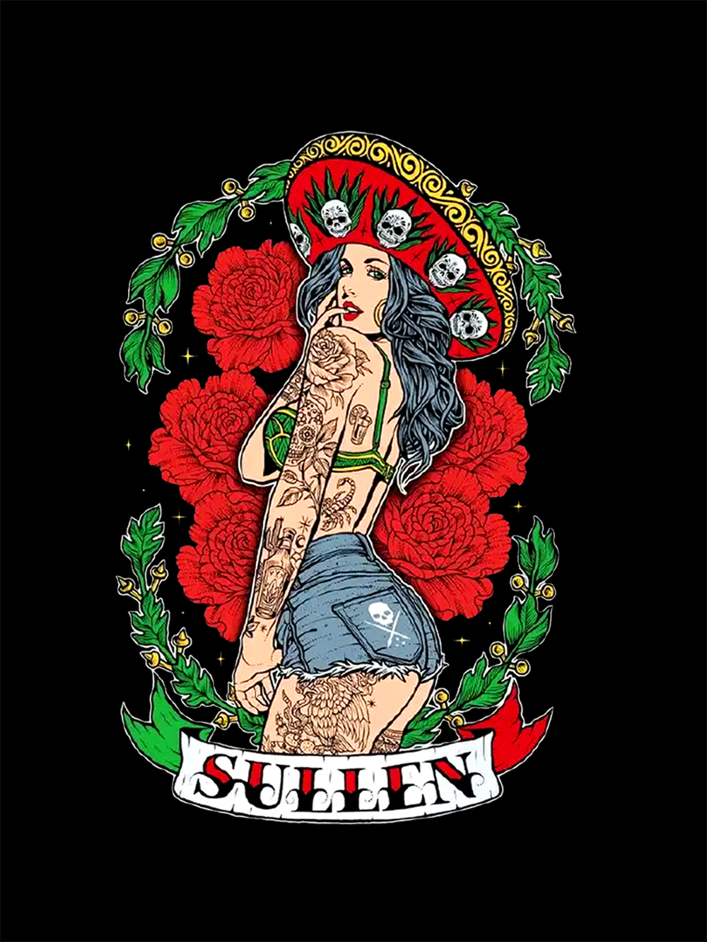 Bold Beauty in Bloom Washed Tshirt