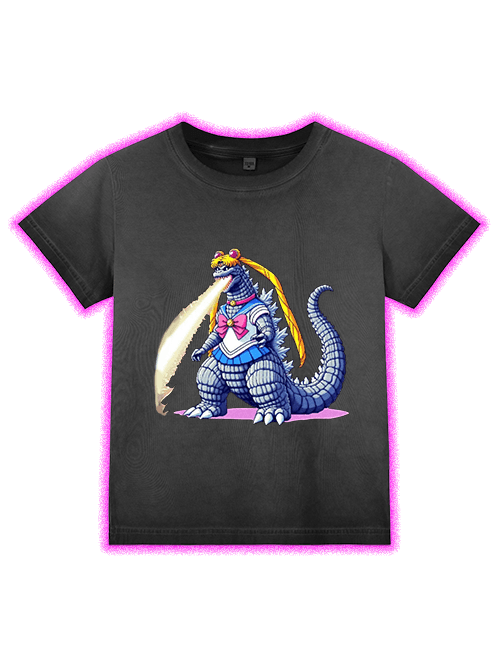 Sailor Godzilla Washed Slim Tshirt