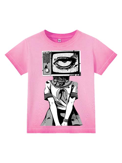 Eye On Screen Washed Slim Tshirt