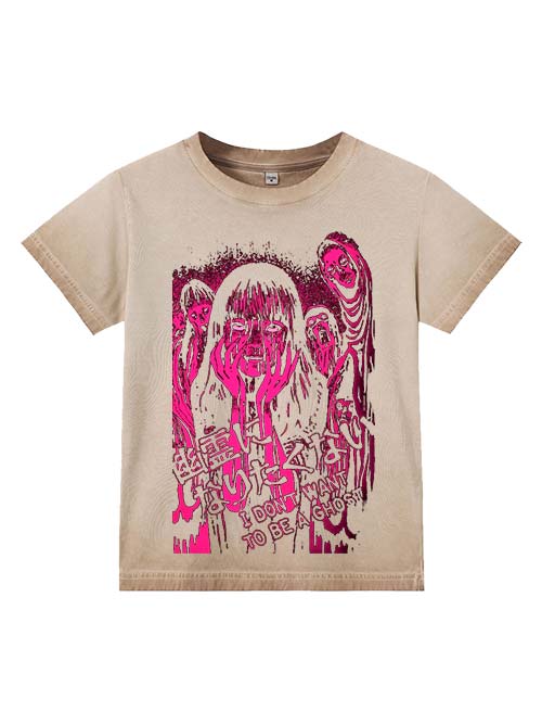 I Don't Want To Be A Ghost Washed Slim Tshirt