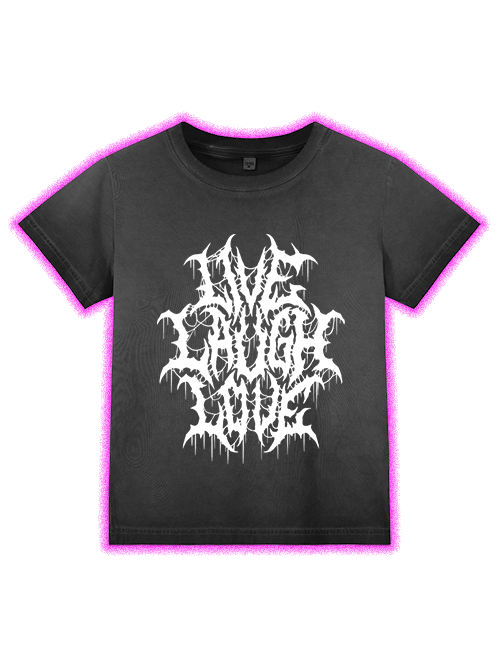 Live Laugh Love Washed Slim Tshirt