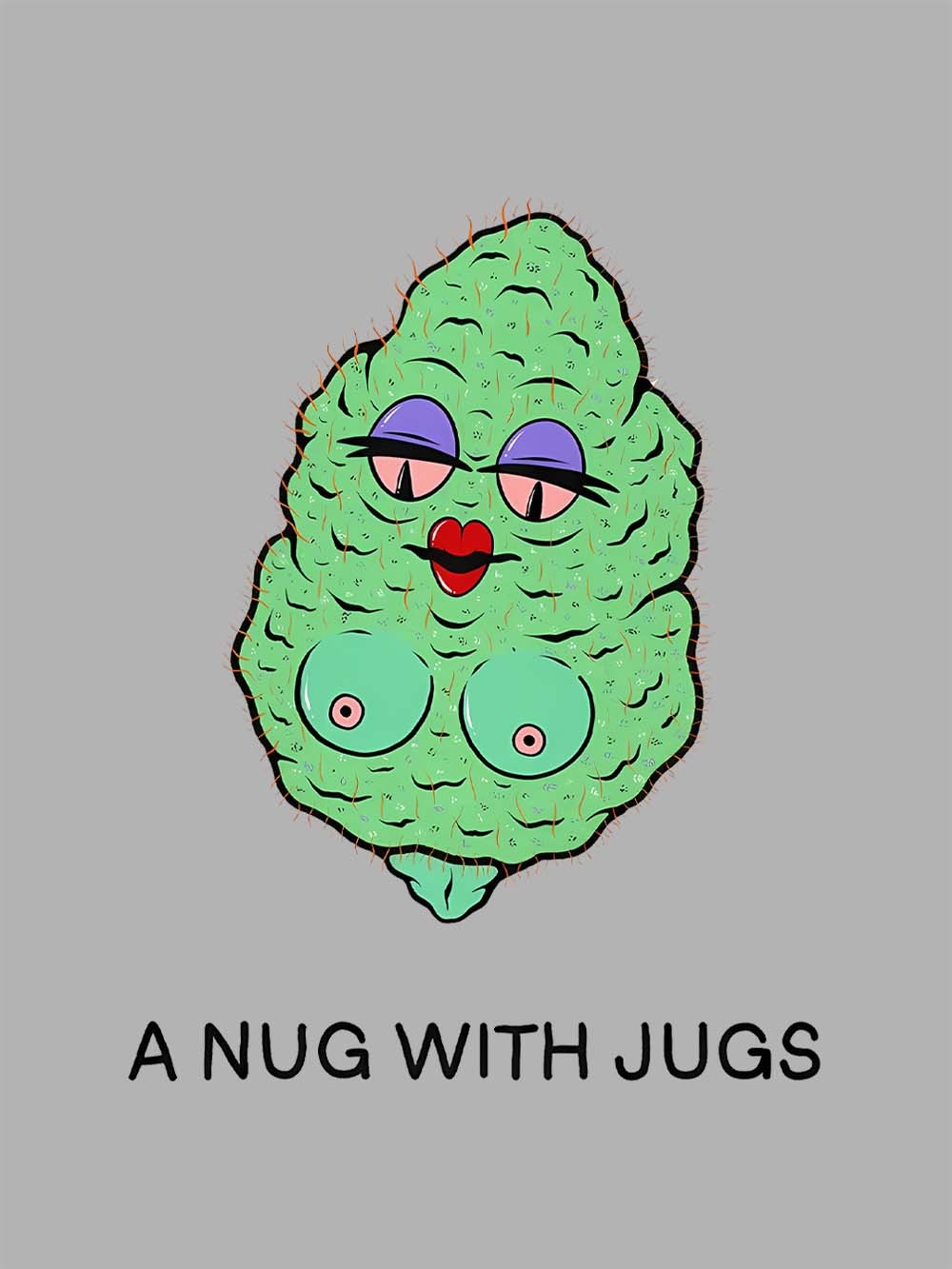 A Nug With Jugs Washed Tshirt
