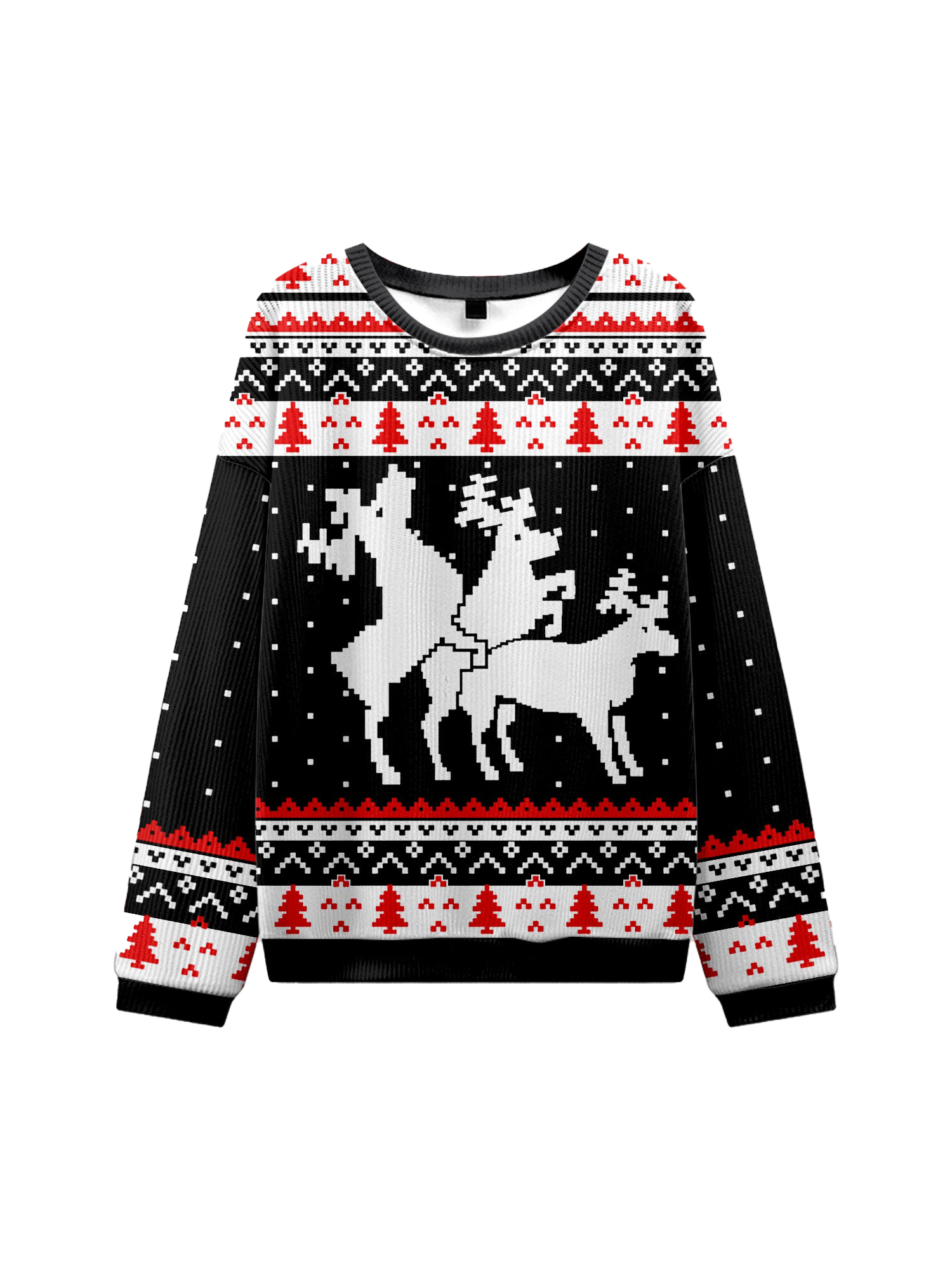 F*K ELK UGLY CHRISTMAS SWEATSHIRT-ClassyOutlaw Sale
