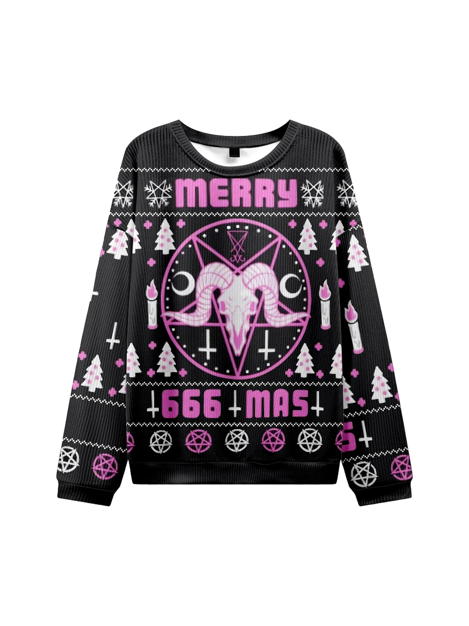MERRY 666 MAS UGLY CHRISTMAS SWEATSHIRT-ClassyOutlaw Sale