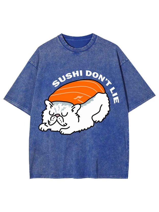 SUSHI DON IT LIE WASHED TSHIRT
