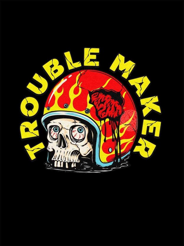 TROUBLE MAKER WASHED TSHIRT