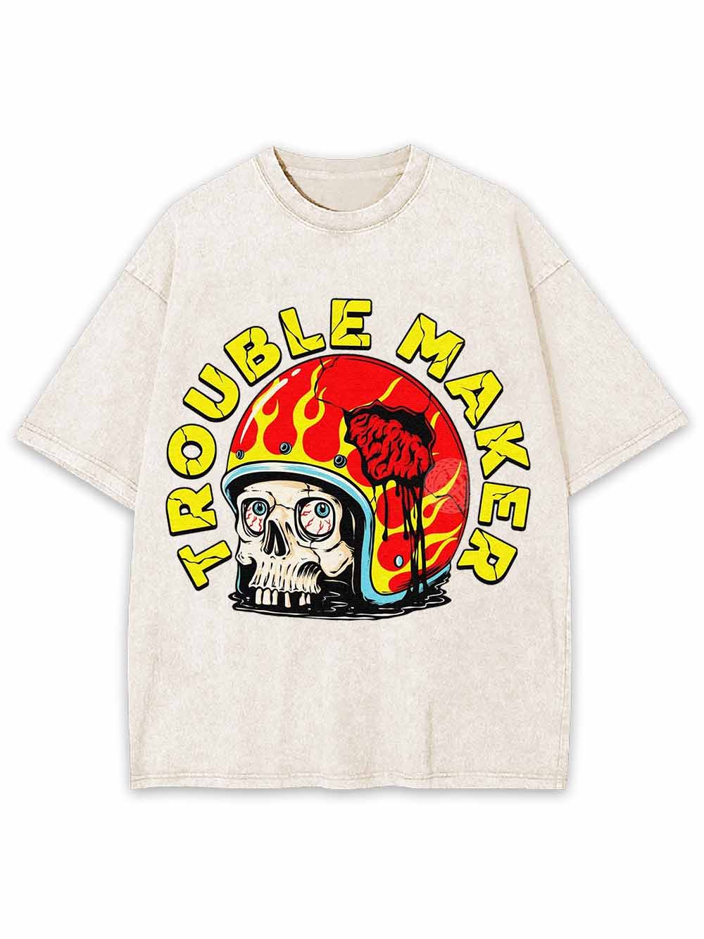 TROUBLE MAKER WASHED TSHIRT